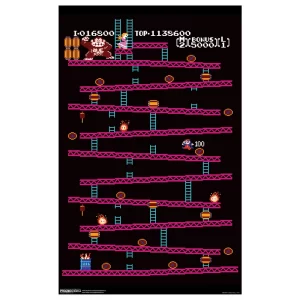Donkey Kong Level 1 11x17 Poster